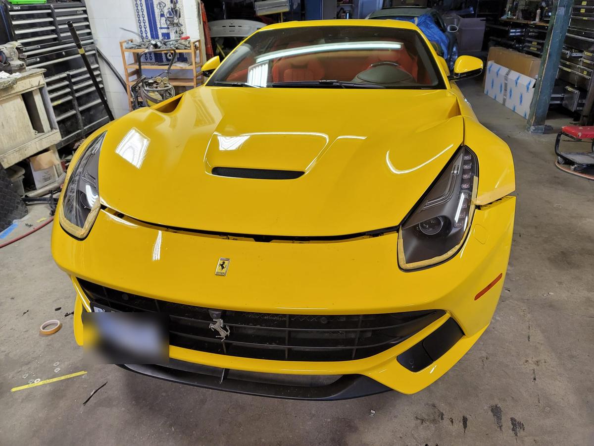 Ferrari F12 · yellow