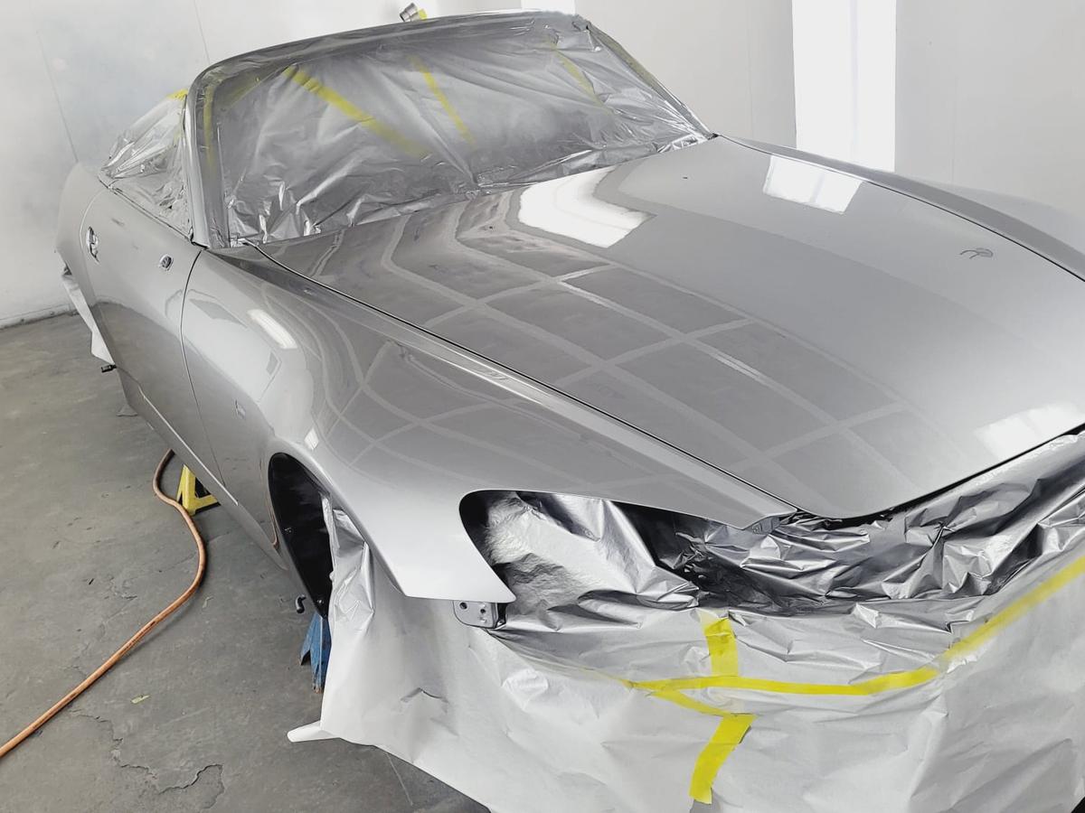 Silver roadster · respray